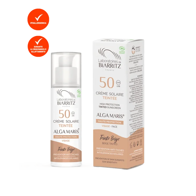 Crema Solare Colorata per il Viso SPF 50 - Beige - Laboratoires de Biarritz