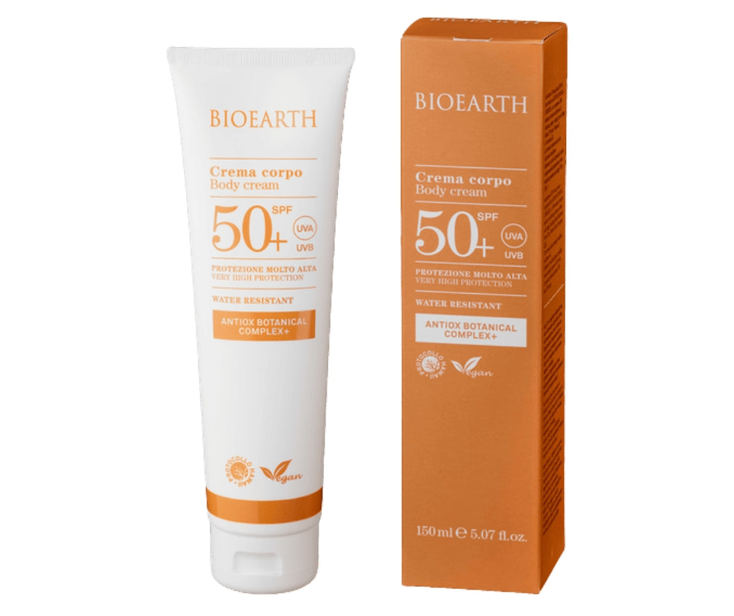 Crema solare corpo SPF 50 + con Antiox Botanical Complex + - Bioearth