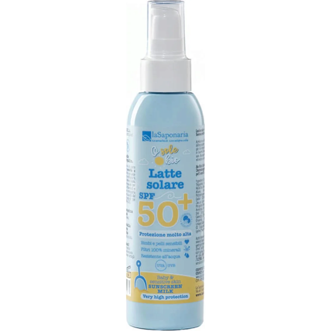 Crema Solare Ecobio SPF 50 Bimbi e Pelli Sensibili - La Saponaria