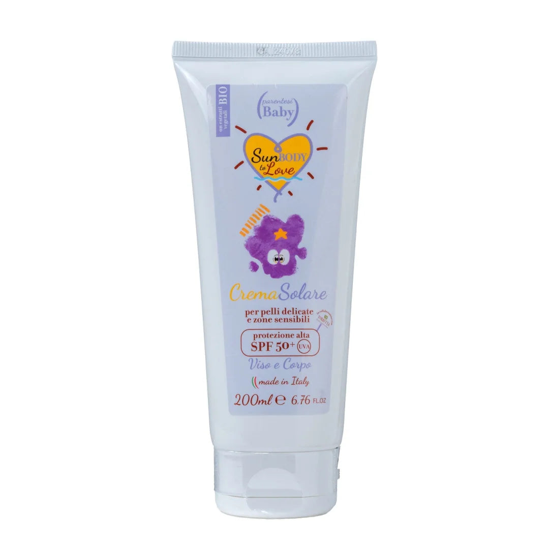 Crema Solare SPF 50 + Pelli Delicate e Sensibili - Parentesi Bio