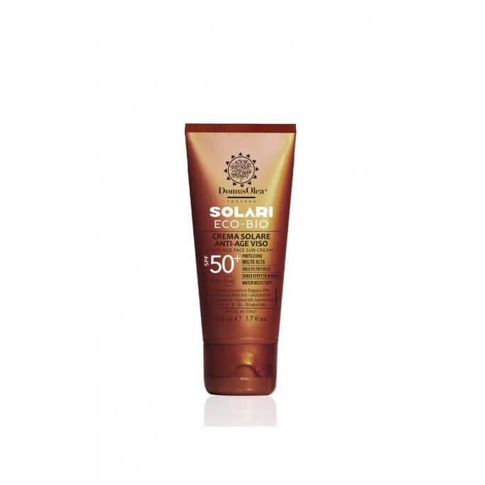 Crema Viso Anti-age SPF 50 - Protezione Solare Antinvecchiamento - Domus Olea Toscana