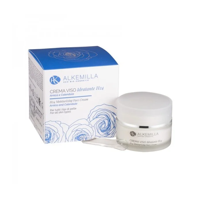 Crema Viso Idratante 24 H per Pelli Normali e Miste - Alkemilla