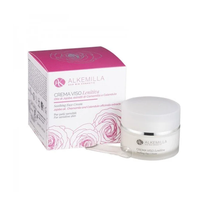 Crema Viso Lenitiva per Pelli Sensibili Arrossate e Delicate - Alkemilla