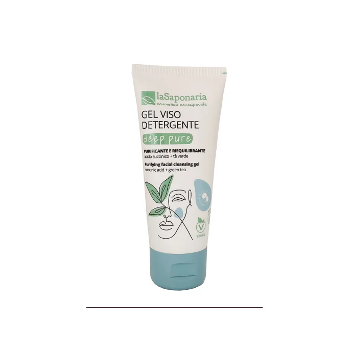 Deep Pure - Gel Viso Detergente e Riequilibrante - La Saponaria