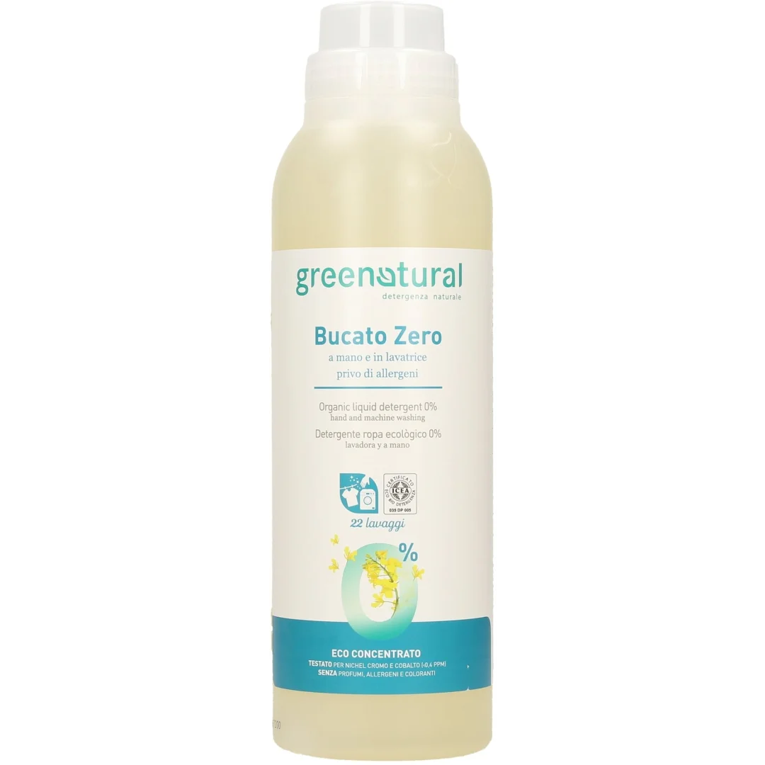 Detergente Ecobio Liquido per Bucato Ipoallergenico - Greenatural