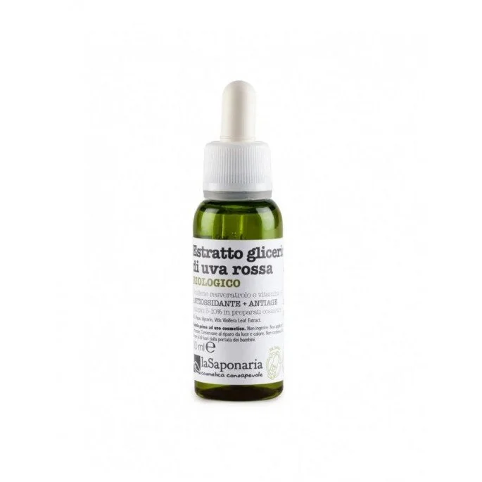 Estratto Glicerico di Uva Rossa - Antiossidante e Vasoprotettore - La Saponaria