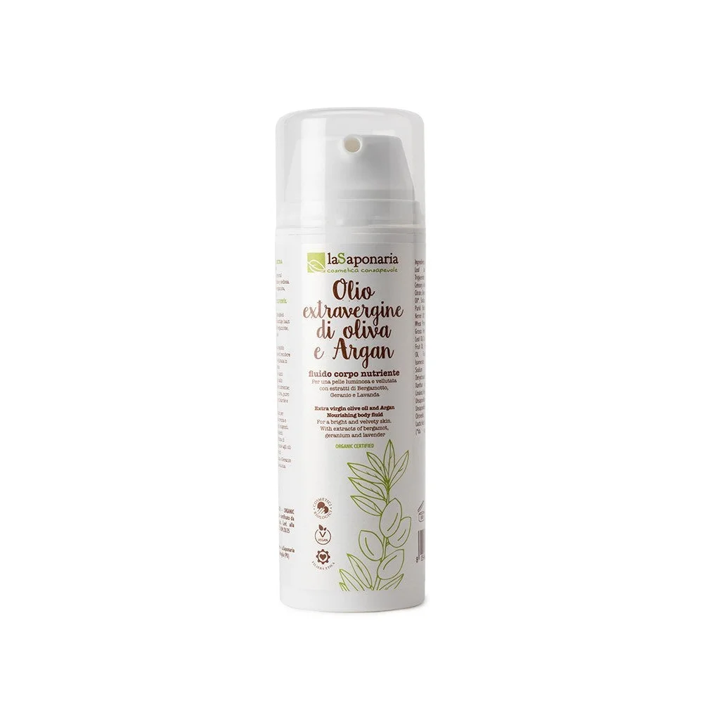Fluido Corpo Idratante con Argan ed Olio di Oliva - La Saponaria