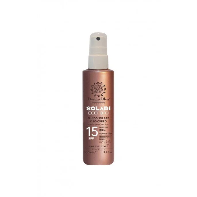 Fluido Solare Viso Corpo SPF 15 con Protezione Bassa - Domus Olea Toscana