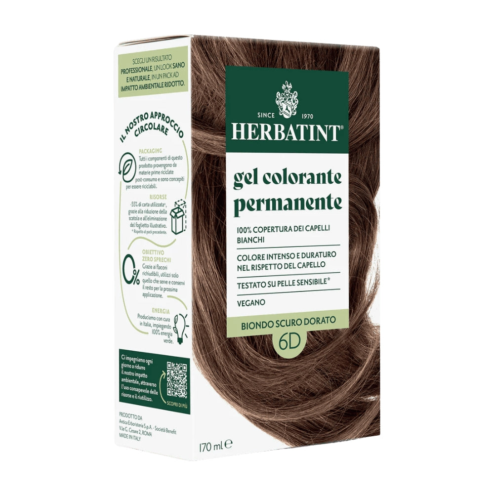 Gel Colorante Permanente 6D Biondo Scuro Dorato