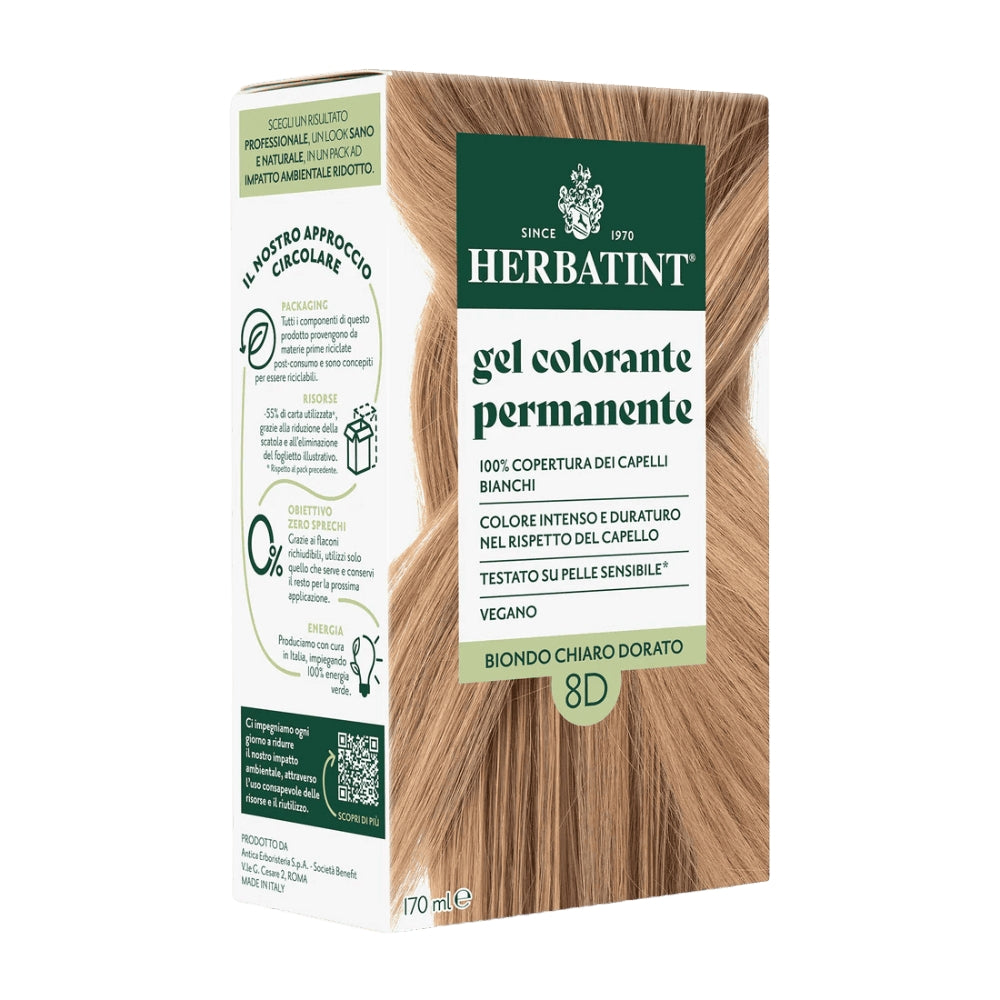 Gel Colorante Permanente 8D Biondo Chiaro Dorato