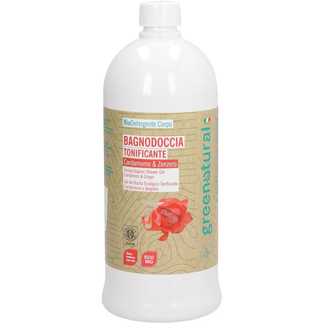 Bagnodoccia Tonificante Cardamomo e Zenzero 1 LT - Greenatural