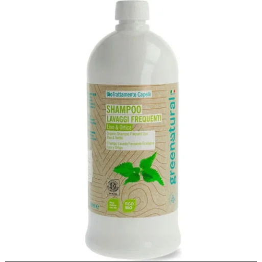 Shampoo Lavaggi Frequenti Lino e Ortica 1 LT - Greenatural
