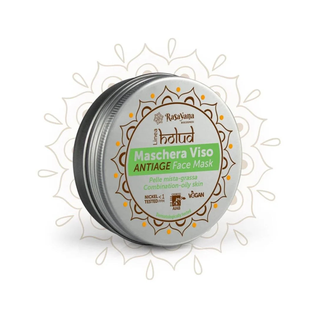 Holud - Maschera Viso Anti-age per Pelle Mista e Grassa - Rasayana