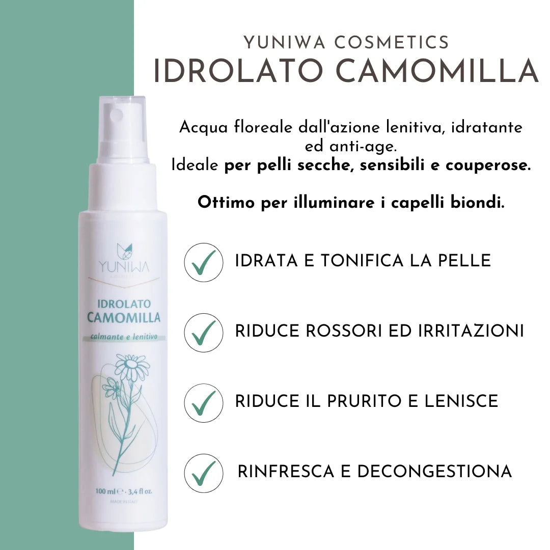 Idrolato di Camomilla - Yuniwa Cosmetics