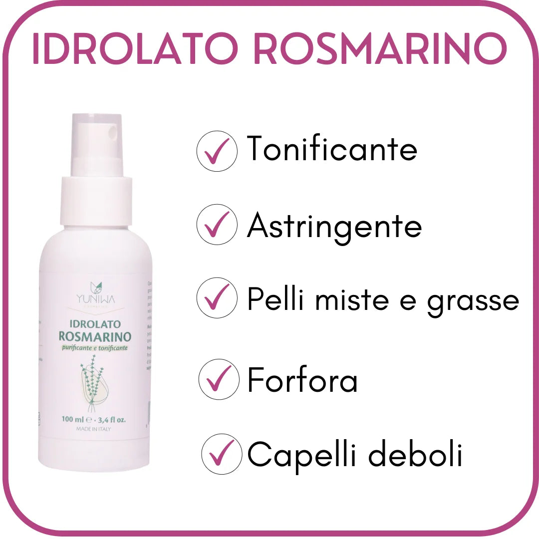 Idrolato di Rosmarino - Yuniwa Cosmetics