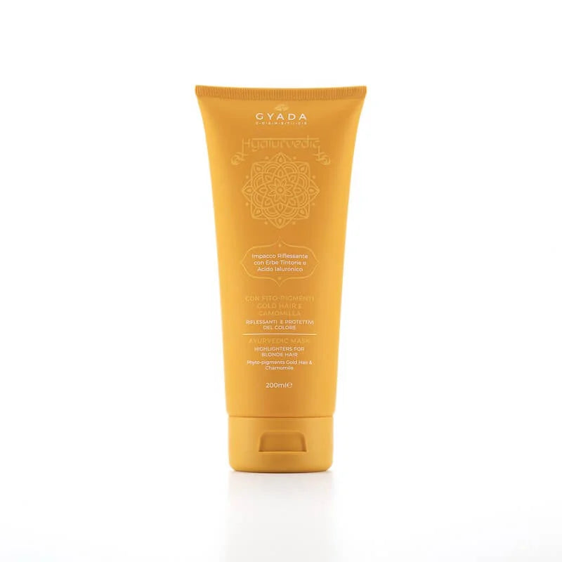 Impacco Riflessante per Capelli chiari e biondi - Hyalurvedic Gold Hair - Gyada Cosmetics