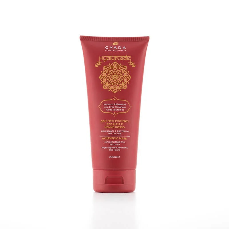Impacco Riflessante per Capelli toni caldi e rossi - Hyalurvedic Red Hair - Gyada Cosmetics