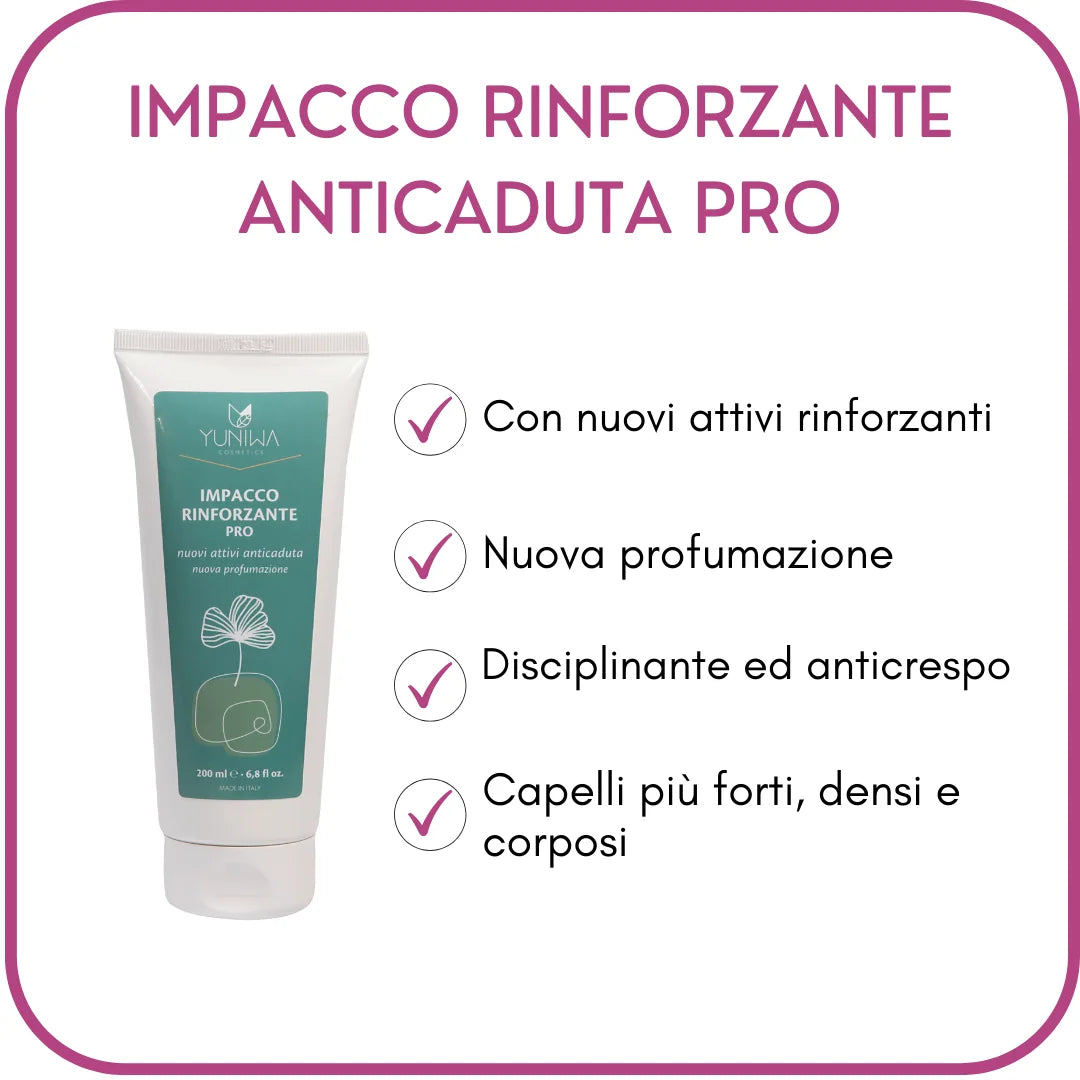 Impacco Rinforzante Anticaduta PRO - 50 ml - Yuniwa Cosmetics