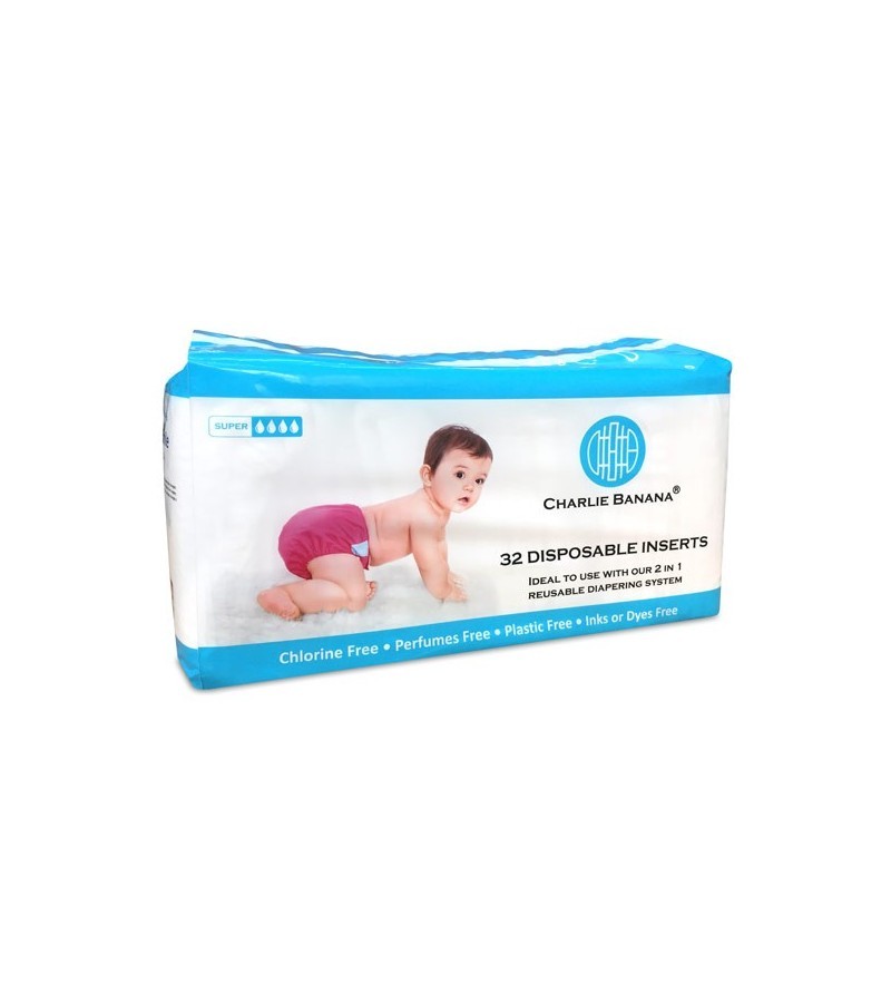 Les inserts Jetables pour la Couche Biodégradable - 32 pcs