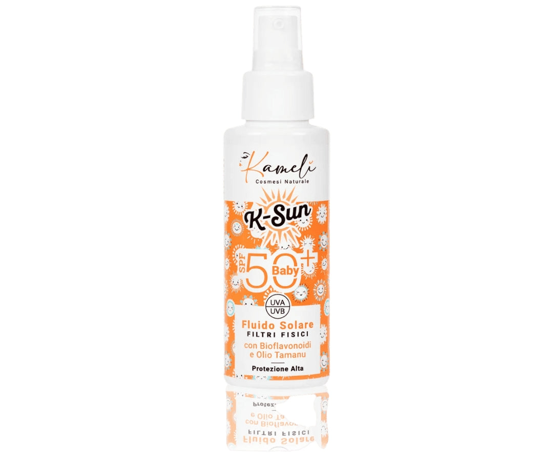 K-Sun Baby fluido solare SPF 50 + filtri fisici - Kamelì