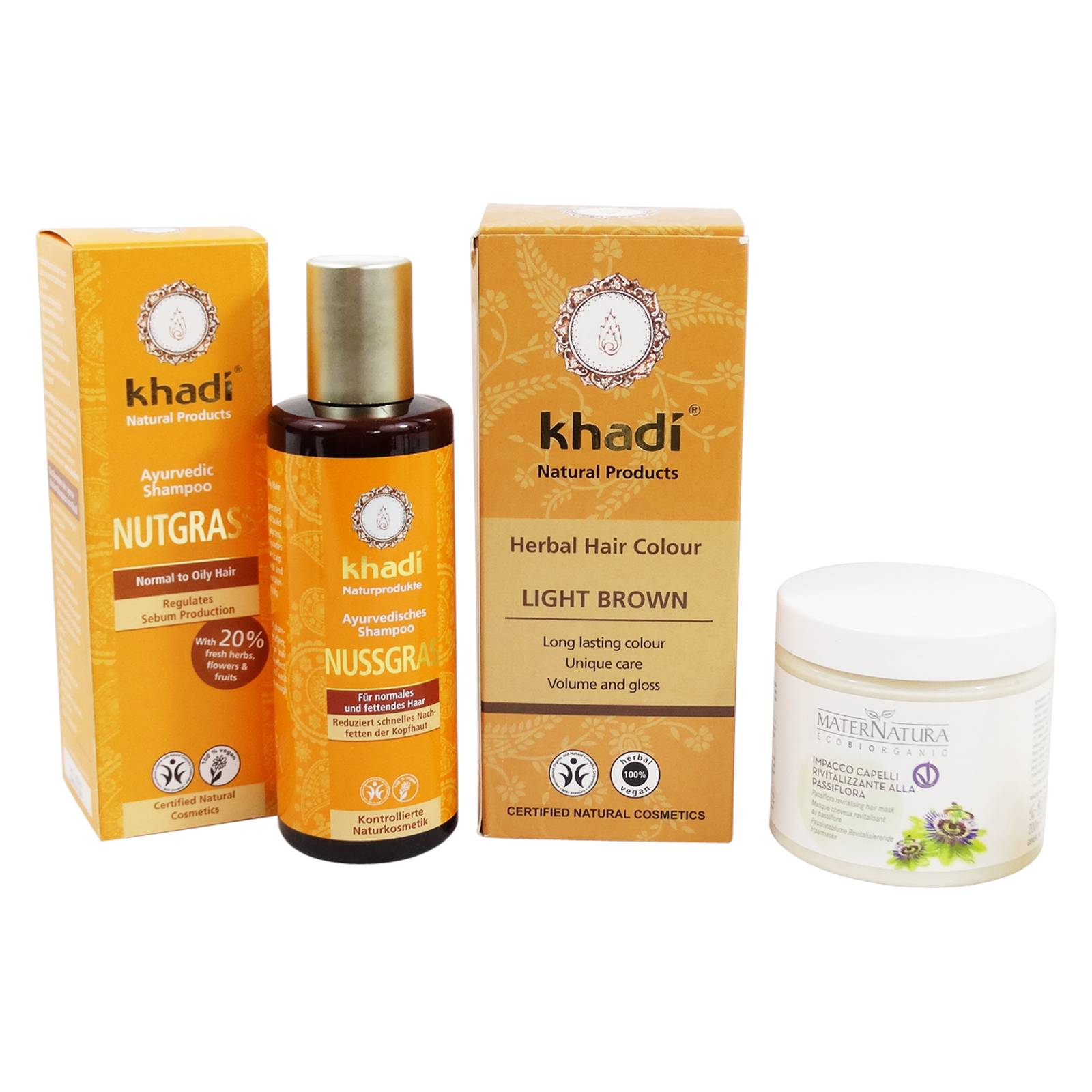 Kit Couleur et Vitalité Cheveux Brun Clair