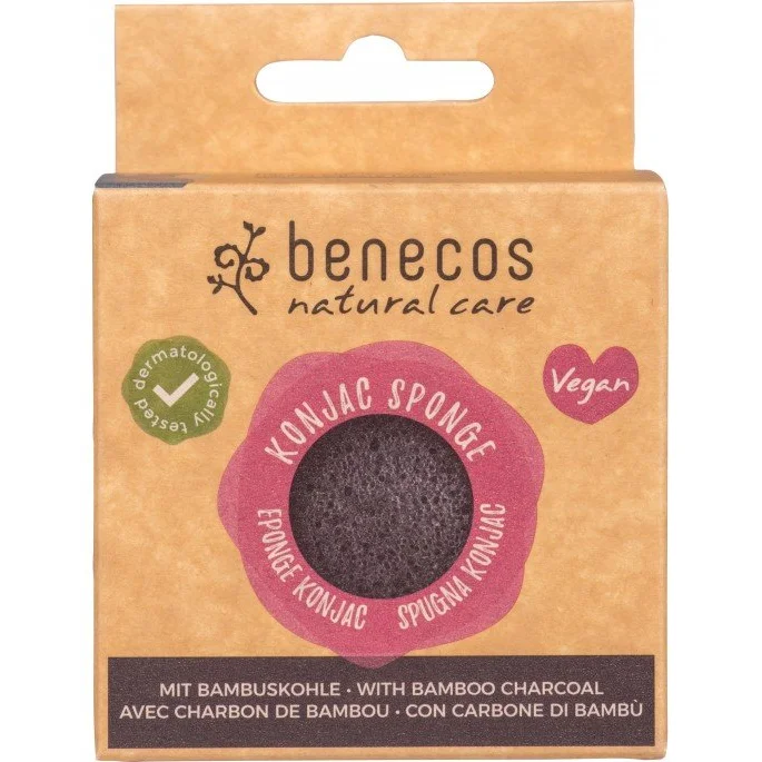 Konjac Sponge con Carbone di Bambù - Benecos