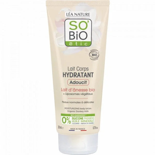 Latte Corpo Idratante e Addolcente con d’Asina - SO’BiO étic