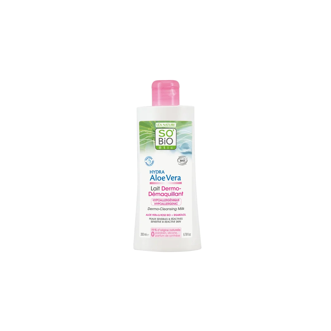 Latte Dermo Detergente con Aloe Vera - Pelle Sensibile - SO’BiO étic