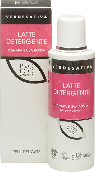 Latte Detergente Canapa ed Uva Rossa