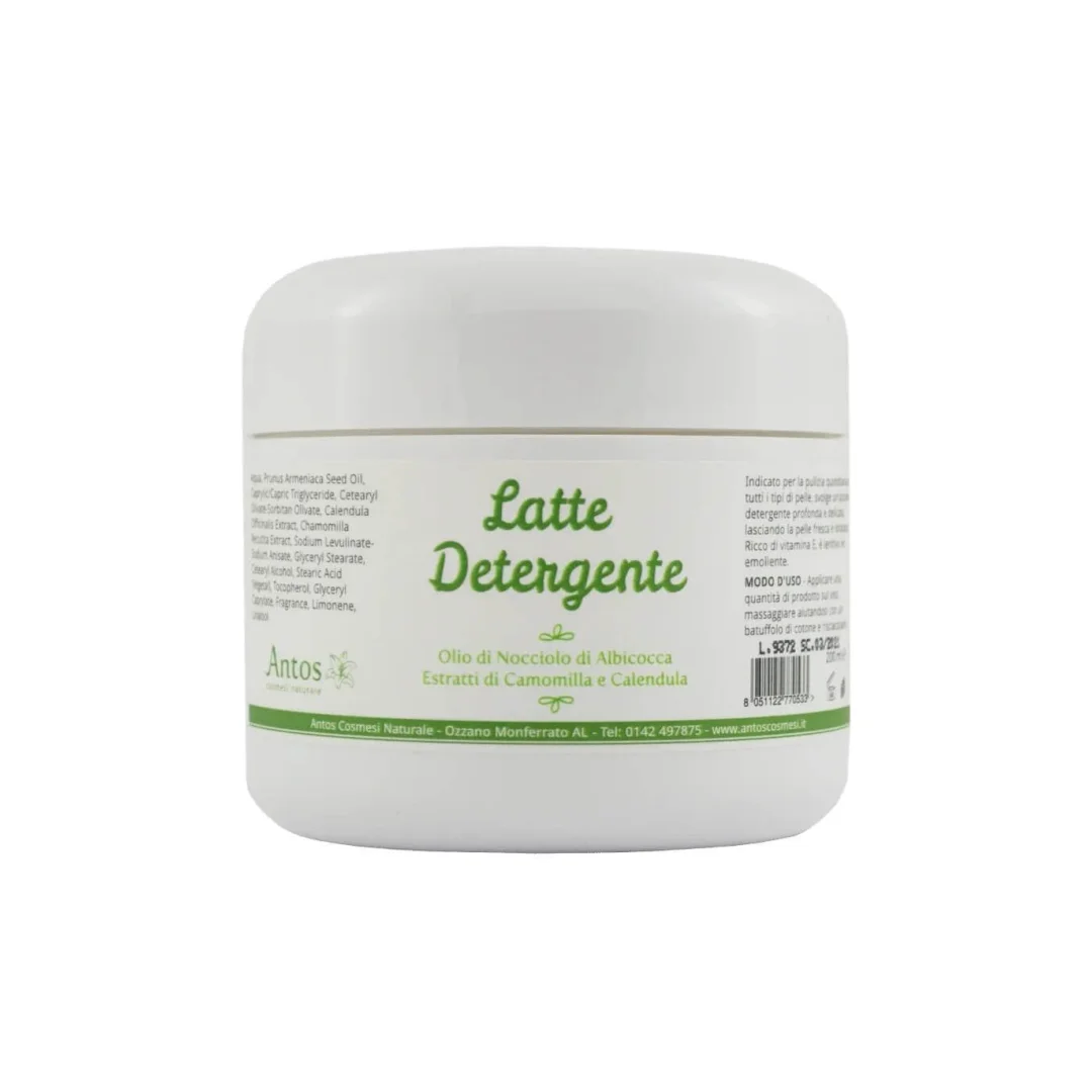 Latte detergente Naturale camomilla e calendula - Antos Cosmetici