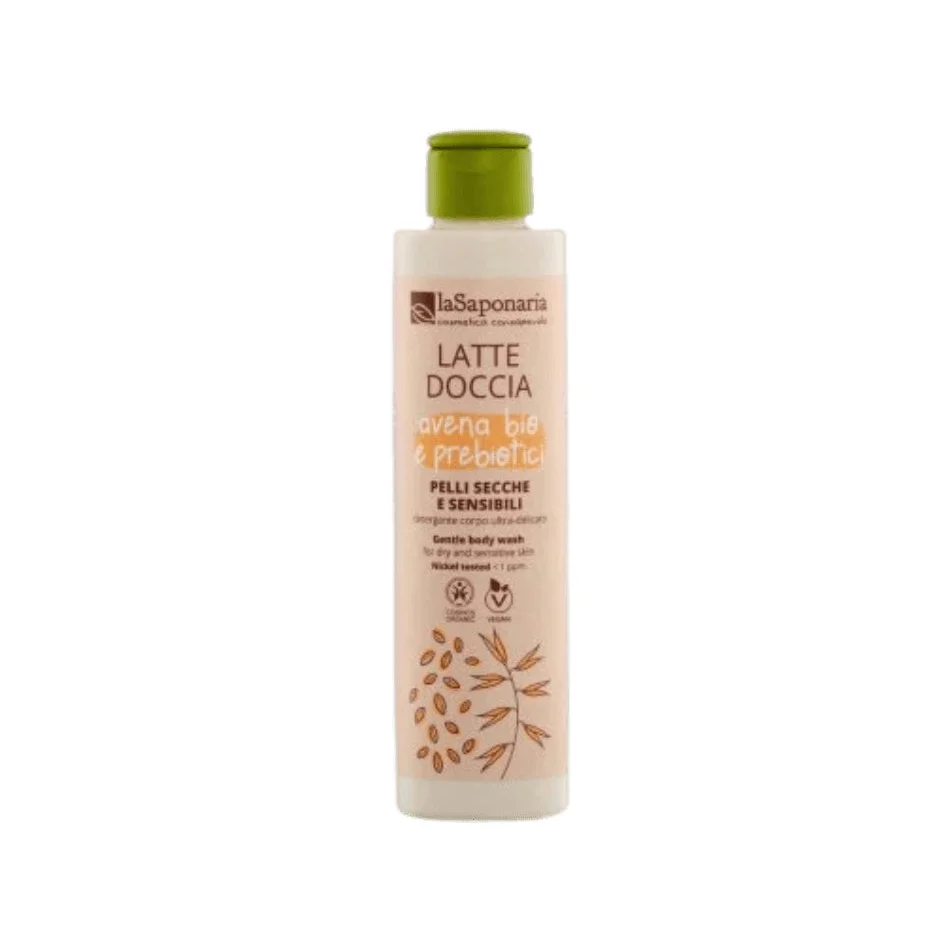 Latte doccia per pelli secche e sensibili - Avena Bio Prebiotici - La Saponaria