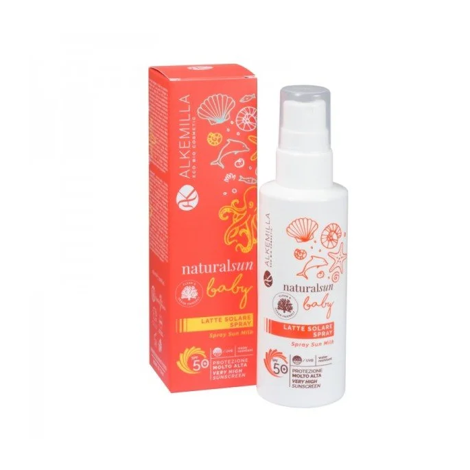 Latte Solare Spray Baby - Emulsione Lenitiva e Protettiva - Alkemilla