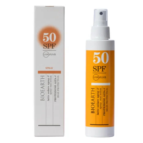 Latte Solare Spray SPF 50 Protezione Molto Alta - Bioearth