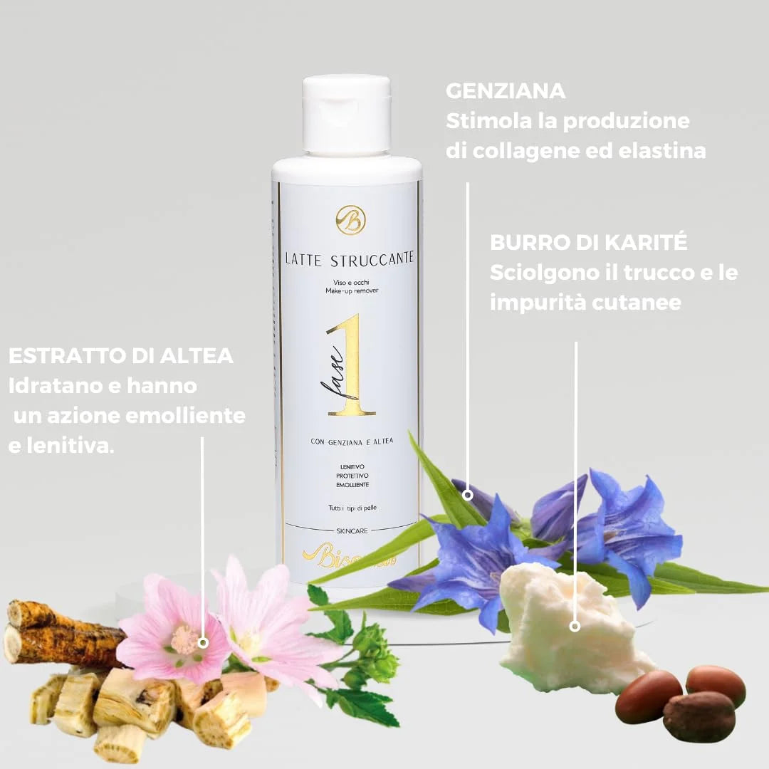 Latte Struccante con Genziana ed Altea - Bisou Bio
