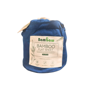 Lenzuolo di Sopra in Seta Bambù - Blu Navy - Bambaw