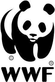 Logo orso panda design in bianco e nero