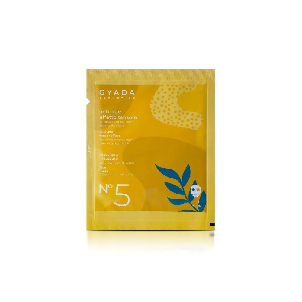 Maschera Anti-Age Effetto Tensore in Tessuto N.5 - Gyada Cosmetics