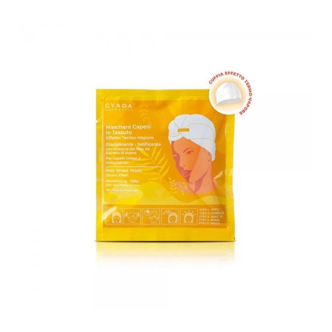 Maschera Capelli in Tessuto n.3 - Disciplinante e Setificante - Gyada Cosmetics