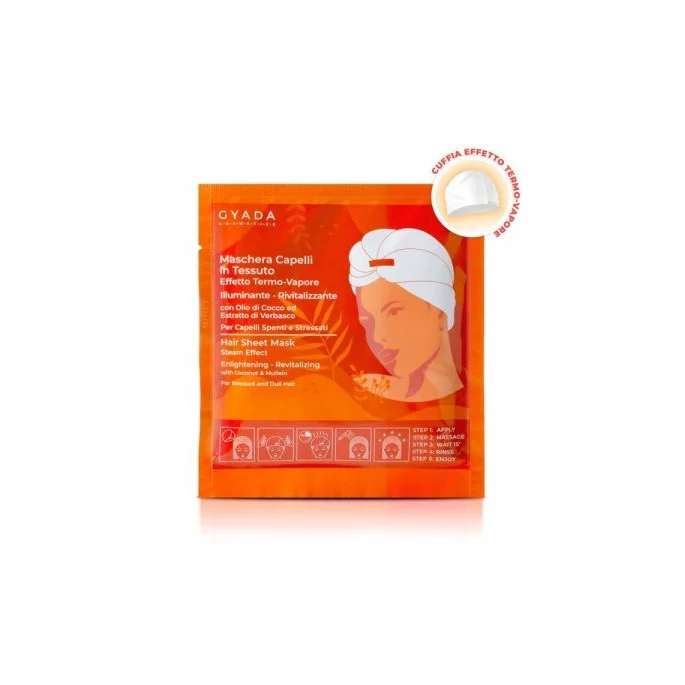 Maschera Capelli in Tessuto n.6 - Illuminante e Rivitalizzante - Gyada Cosmetics