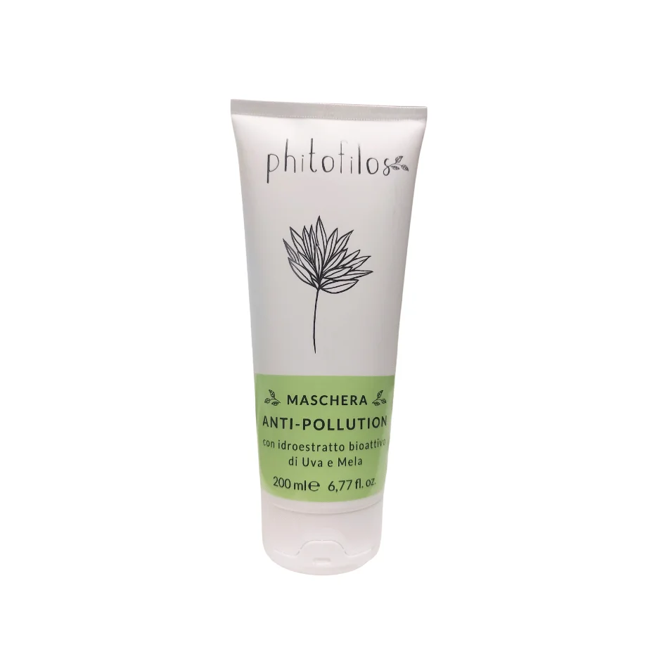 Maschera Detox Antipollution per Capelli con Basilico e Canapa - Phitofilos