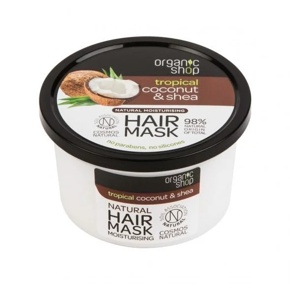 Maschera per Capelli Idratante con Cocco e Karitè - Organic Shop