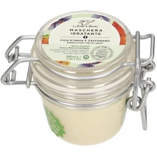 Maschera per Capelli Idratante con Fico d’India e Zafferano - MINI - Le Erbe di Janas