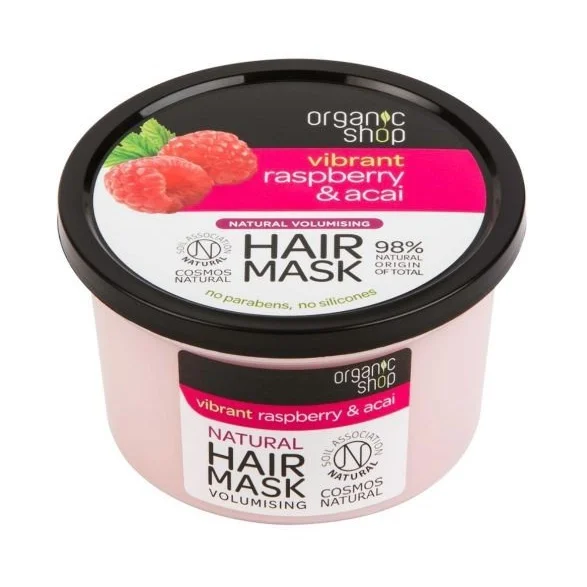 Maschera per Capelli Volumizzante con Lampone e Acaj - Organic Shop