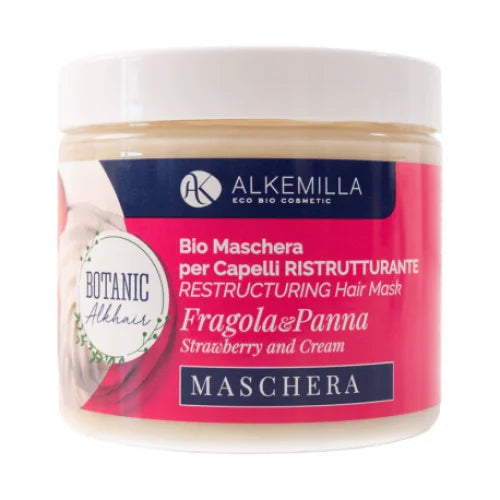 Maschera Capelli Ristrutturante Panna e Fragola - Alkemilla