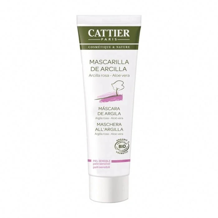 Maschera Viso Argilla Rosa e Aloe Vera - Cattier