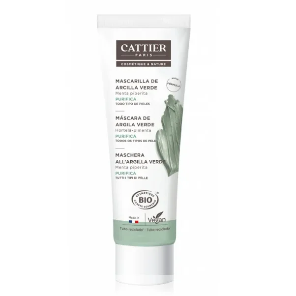 Maschera Viso Argilla Verde e Menta - Cattier