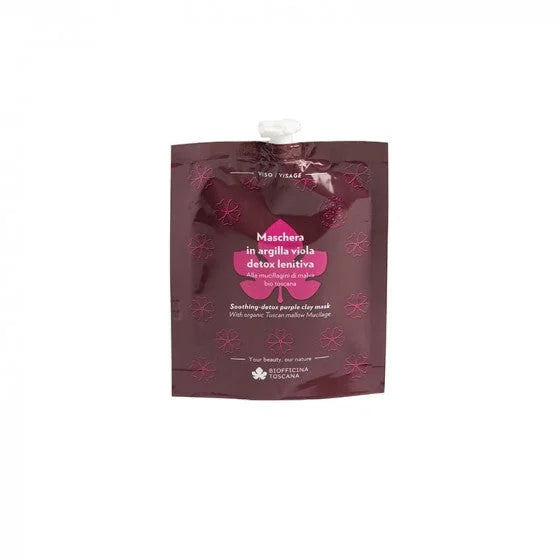 Maschera Viso Detox Lenitiva ecobio all’Argilla Viola - Biofficina Toscana