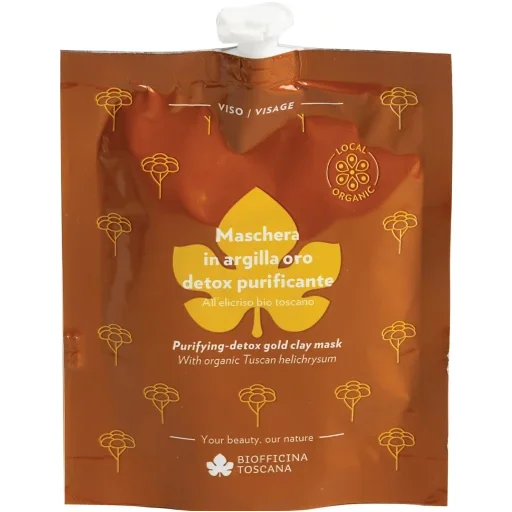 Maschera Viso Detox Purificante ecobio all’Argilla Oro - Biofficina Toscana