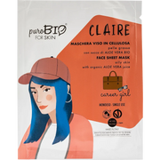 Maschera Viso in Cellulosa per Pelle Grassa - Carrer Girl - Purobio