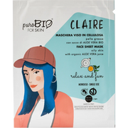 Maschera Viso in Cellulosa per Pelle Grassa - Relax and Fun - Purobio